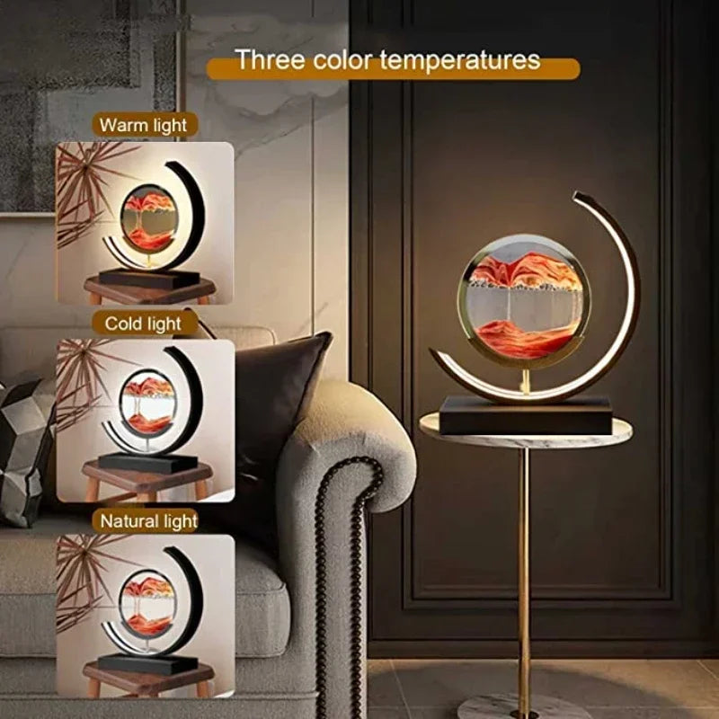 LED Quicksand Hourglass