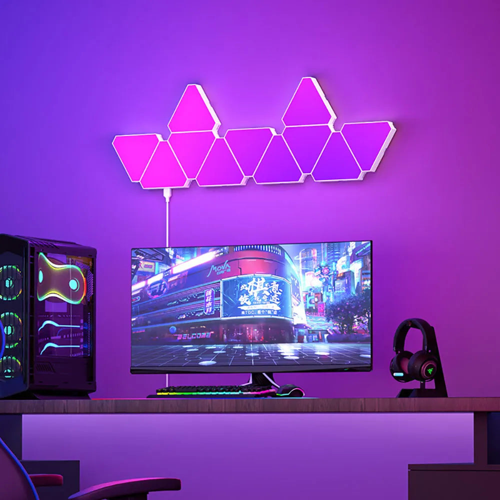 Triangular Quantum Lamp