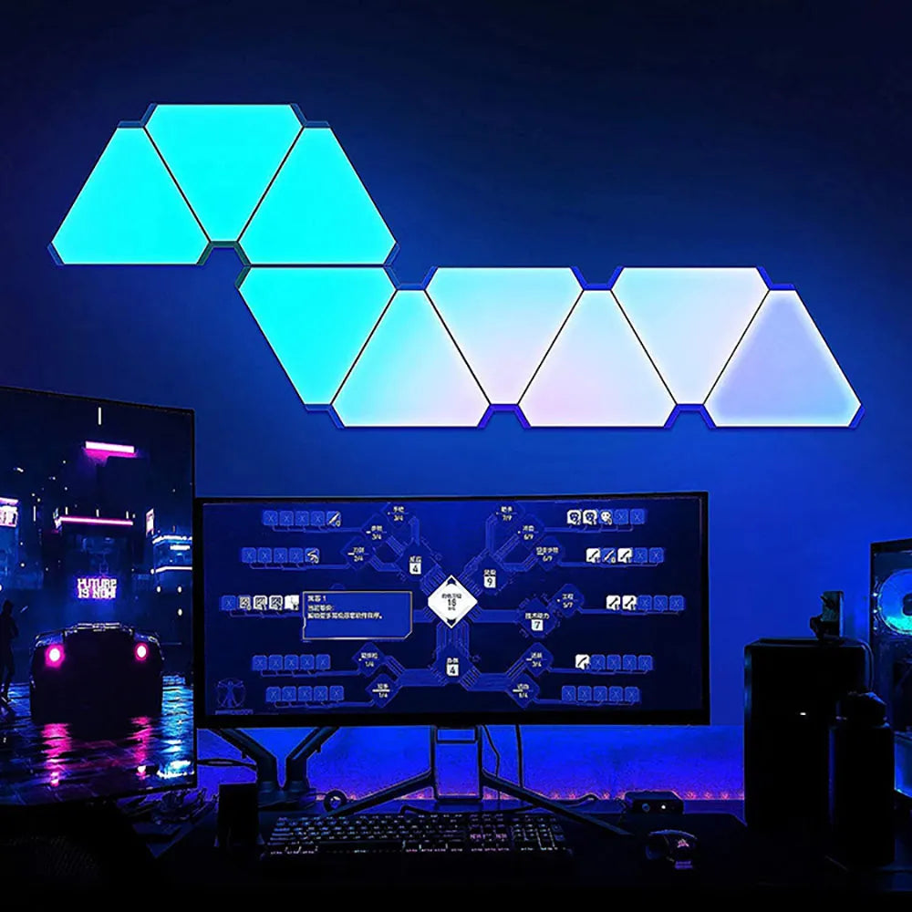 Triangular Quantum Lamp